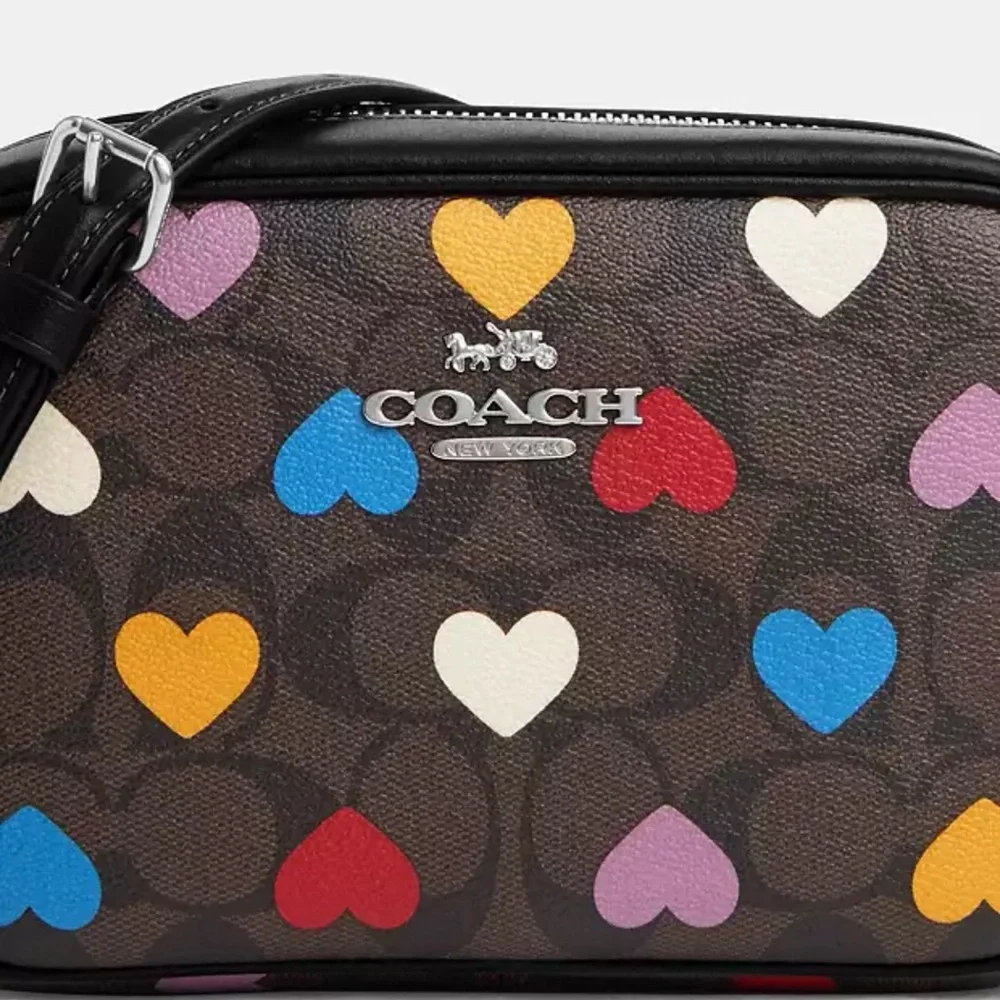 Coach Mini Jamie Camera Bag In Signature Canvas With Heart Print_4